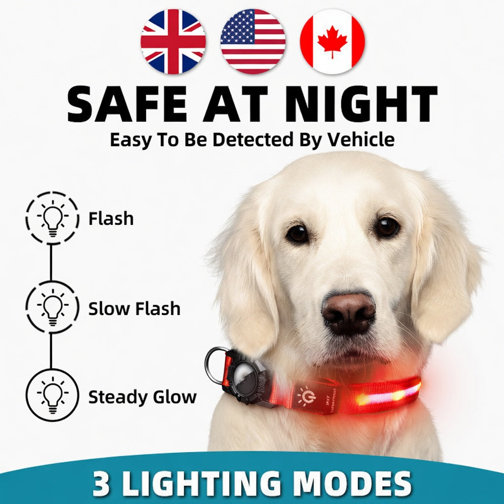 Harness AirTag Pet Collar & Protective Tracker Holder