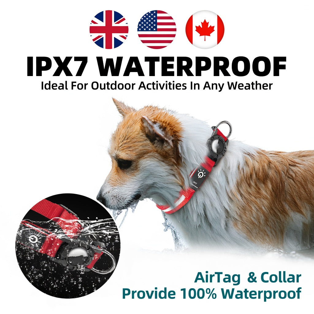 Harness AirTag Pet Collar & Protective Tracker Holder